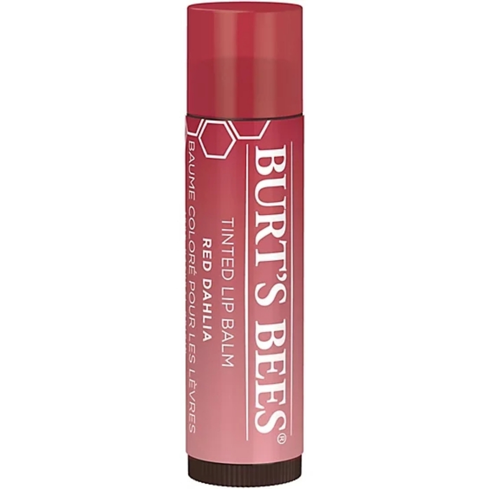 5 x Burt's Bees Tinted Lip Balm Red Dahlia